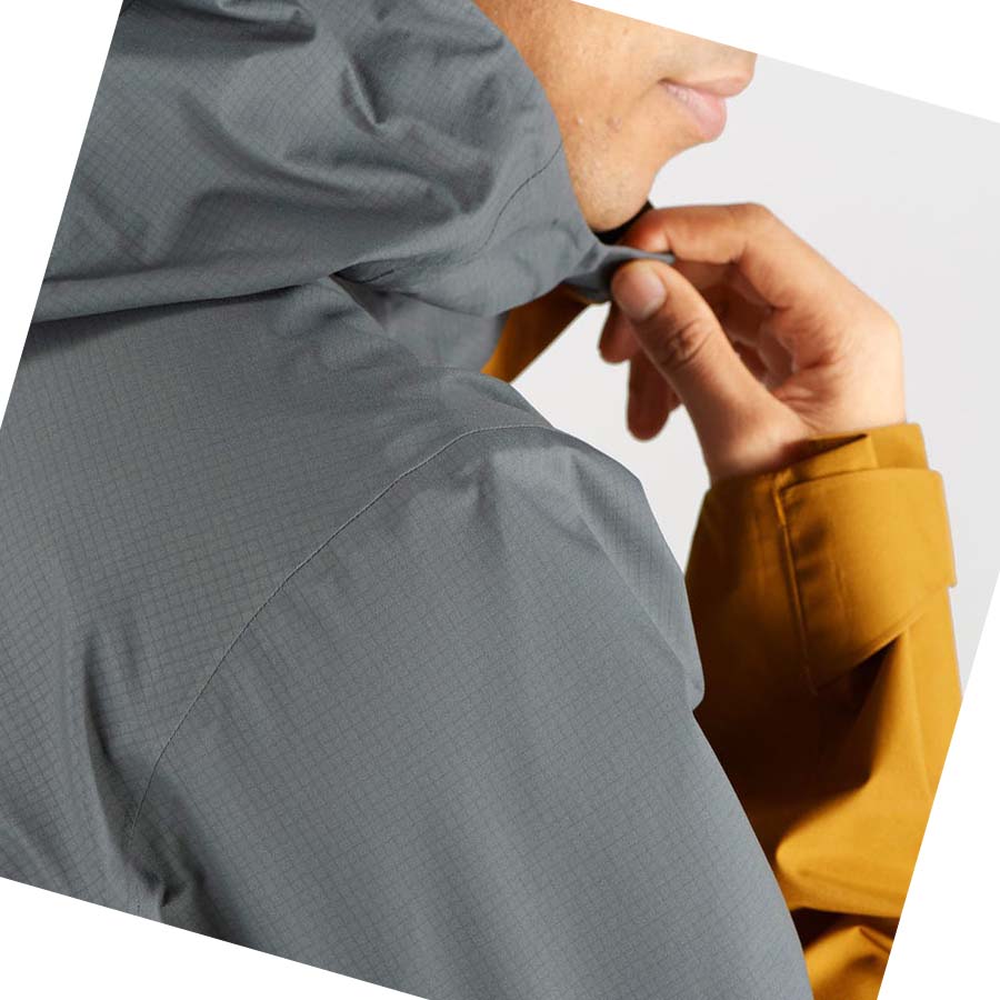 Chaquetas Salomon OUTLINE GORE-TEX HYBRID Hombre Grises | MX 3290SGL